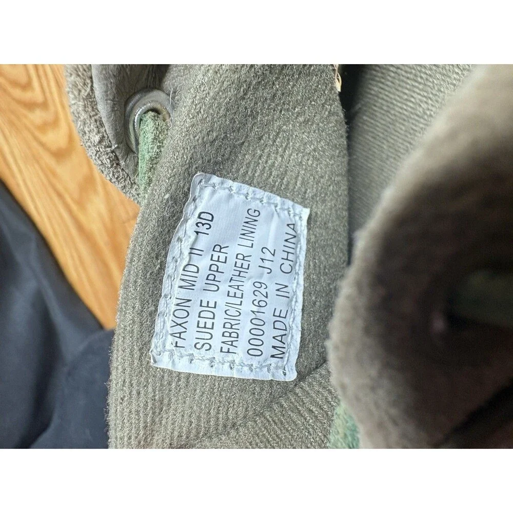 Polo Ralph Lauren Sneakers Mens 13 D Faxon Mid II Olive Suede Shoes Oxford